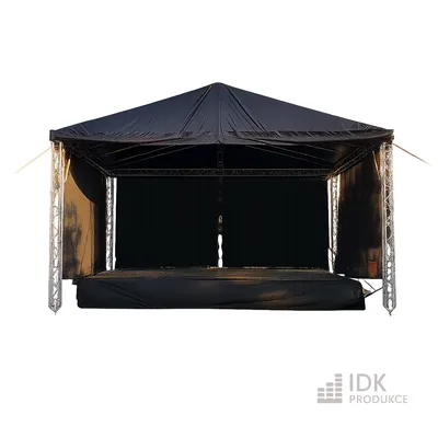 Pódium 8 x 6m NIVTEC + zastřešení pódia 9 x 7m
